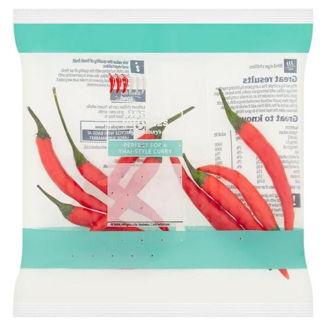 Sainsbury's Bird Eye Chillies (Red or Green) 20g - gallery image 1