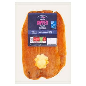 Sainsbury's 220g Smoked Kipper Fillets with Butter