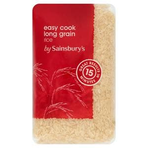Sainsbury's Easy Cook Long Grain White Rice 1kg