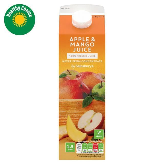 Sainsbury's Apple & Mango Juice, Not From Concentrate 1L - gallery image 1