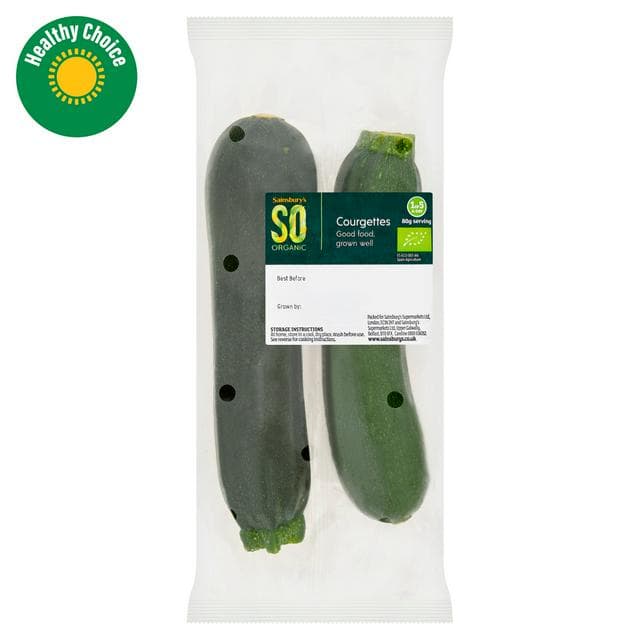 Sainsbury's Courgettes, SO Organic 300g - gallery image 1