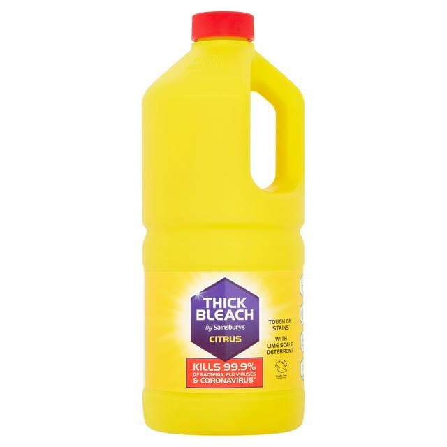 Sainsbury's Thick Bleach, Lemon 2L - gallery image 1