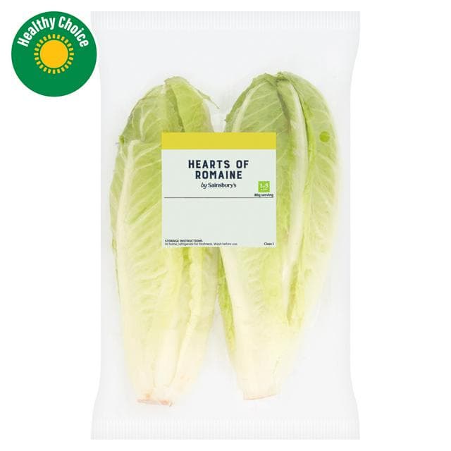 Sainsbury's Romaine Lettuce Hearts, Twin Pack x2 - gallery image 1