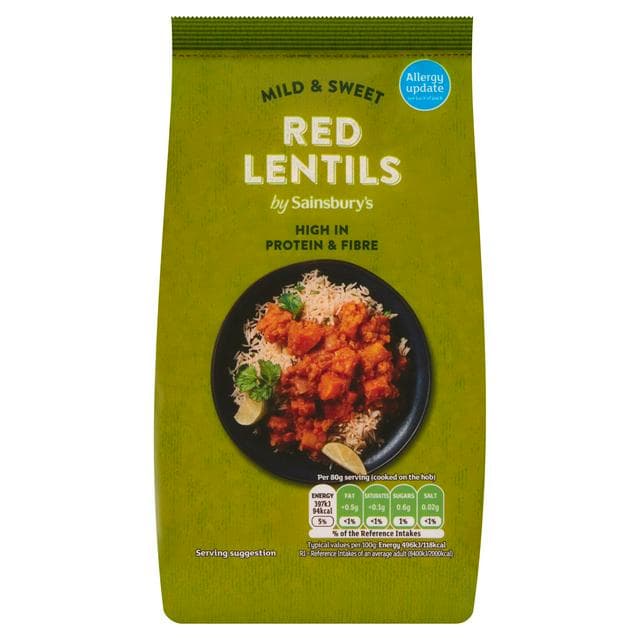 Sainsbury's Dried Red Lentils 500g - gallery image 1