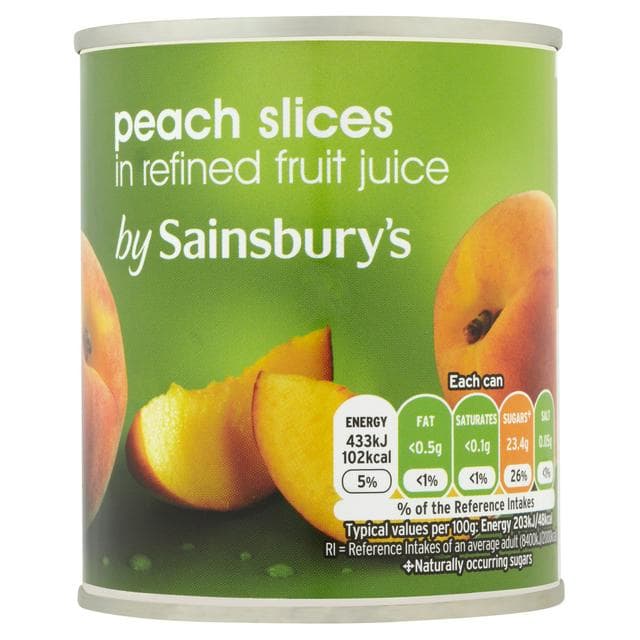 Sainsbury's Peach Slices In Fruit Juice 213g - gallery image 1