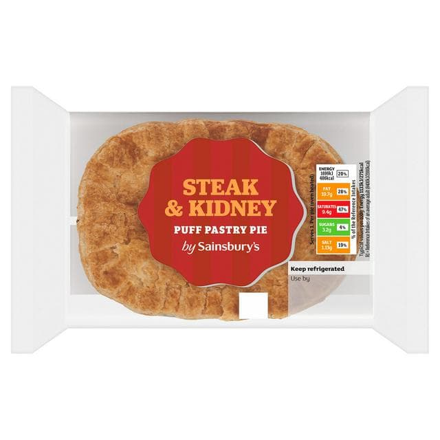 Sainsbury's Steak & Kidney Puff Pastry Pie 150g - gallery image 1