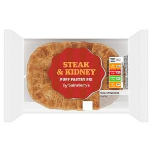 Sainsbury's Steak & Kidney Puff Pastry Pie 150g