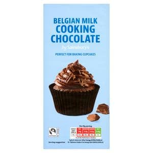 Sainsbury's Belgian Cooking Chocolate, Milk 200g
