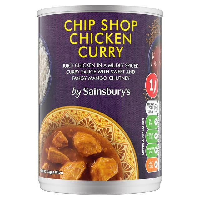 Sainsbury's 392g Chip Shop Chicken Curry - gallery image 1