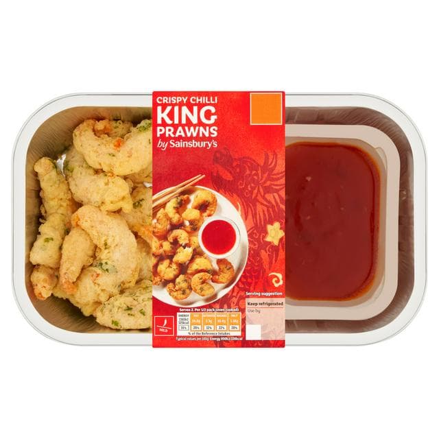 Sainsbury's Chinese Crispy Chilli King Prawns Ready Meal Main For 2 300g - gallery image 1