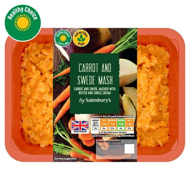 Sainsbury's Carrot & Swede Mash 400g - gallery image 1