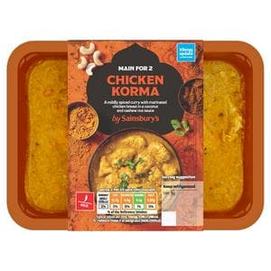 Sainsbury's Indian Chicken Korma Ready Meal Main For 2 400g