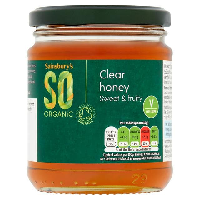 Sainsbury's Clear Honey, SO Organic 340g - gallery image 1