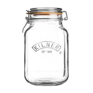 Kilner 1.5L Klip Top Square Jar