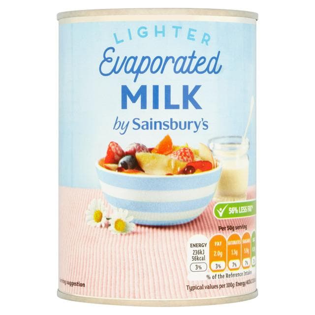 Sainsbury's Light Evaporated Milk 410g - gallery image 1