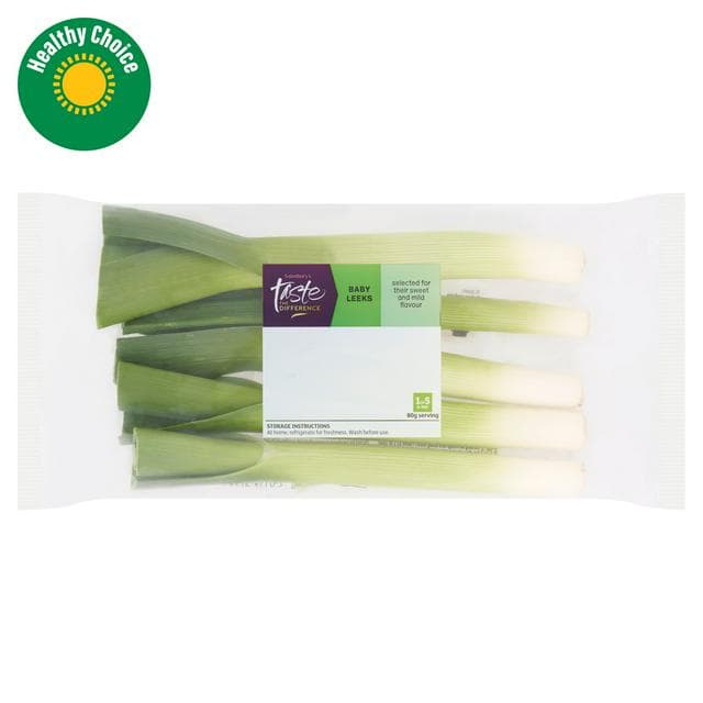 Sainsbury's Baby Leeks, Taste the Difference 175g - gallery image 1