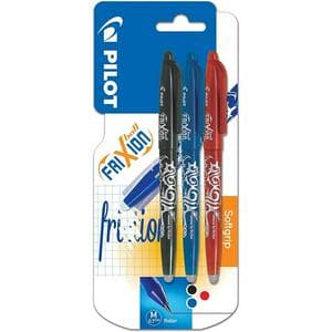 Pilot Pack of 3 FriXion Erasable 0.7 mm Rollerball Pen