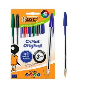 Bic Cristal Assorted Ballpoint Pens x10