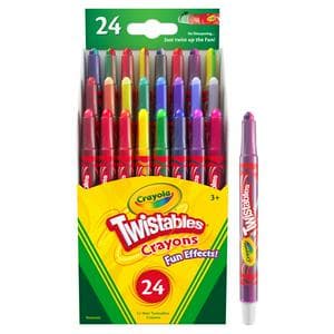 Crayola Pack of 24 Fun Effects Twistable Crayons