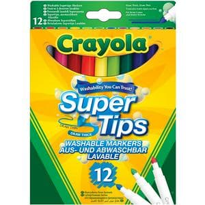 Crayola Pack of 12 Super Tips Markers