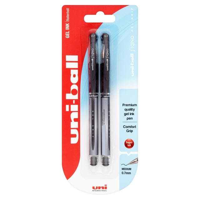 Mitsubishi Uni-Ball Gel Grip Twin Black - gallery image 1