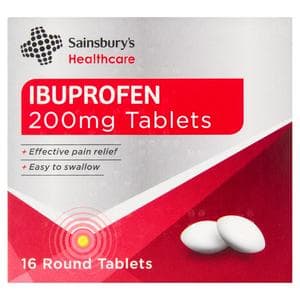 Sainsbury's Ibuprofen Tablets x16 200mg