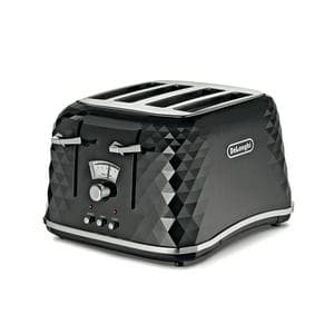 De'Longhi CTJ4003 Brillante 4 Slice Toaster - Black