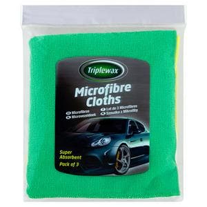 Triplewax Pack of 3 Microfibre Cloths