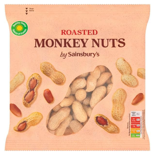 Sainsbury's Roasted Monkey Nuts in Shells 300g - gallery image 1