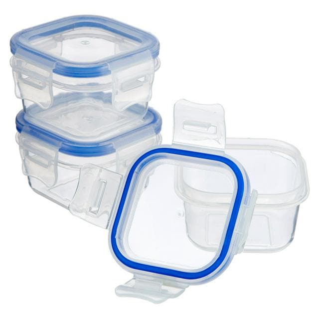 Sainsbury's Klip Lock Storage Set 140ml x3 - gallery image 1