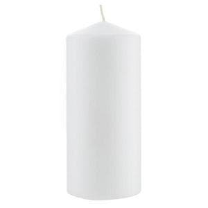 Habitat Medium Pillar Unscented Candle - White