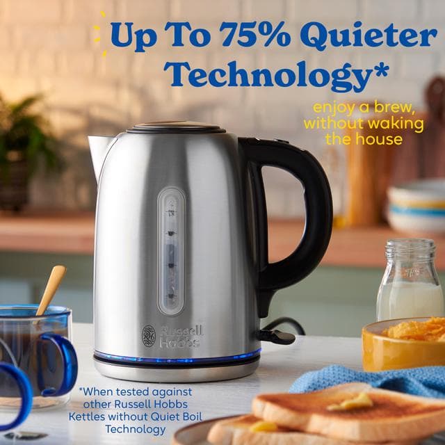 Russell Hobbs Buckingham Quiet Boil Stainless Steel Kettle 20460 - gallery image 5