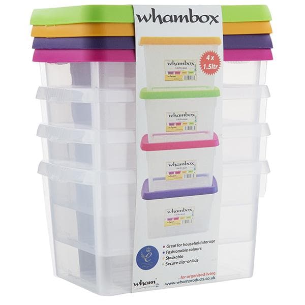 Wham Storage Box 1.5L x4 - gallery image 1