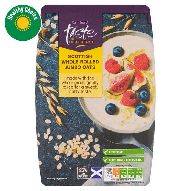 Sainsbury's Whole Rolled Porridge Oats, Taste the Difference 750g - gallery image 1