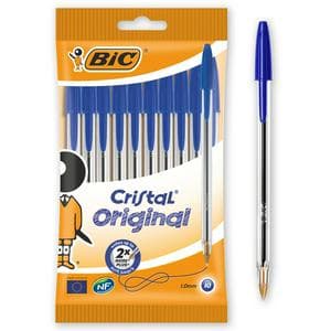 BIC Cristal Blue Ballpoint 10 Pack