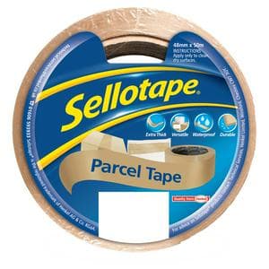 Sellotape Brown Parcel Tape - 1 Roll 48Mmx50M