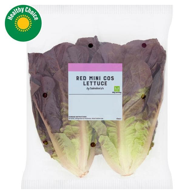 Sainsbury's Cos Lettuce, Mini Red x2 - gallery image 1