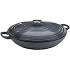 Habitat Grey Cast Iron Shallow Casserole Dish 3L - gallery image 1