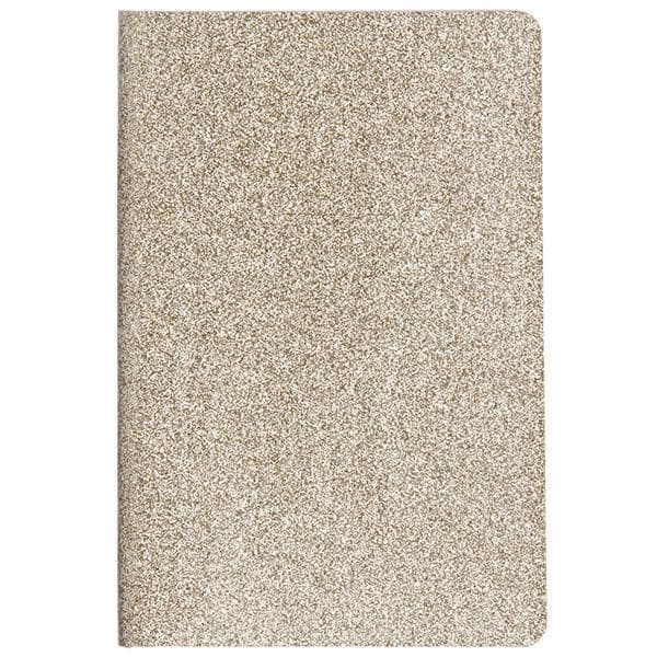 Sainsbury's Home Garden Room Gold Glitter A5 Notebook - gallery image 1