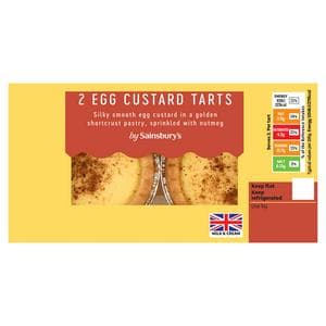 Sainsbury's Egg Custard Tarts 2x81g