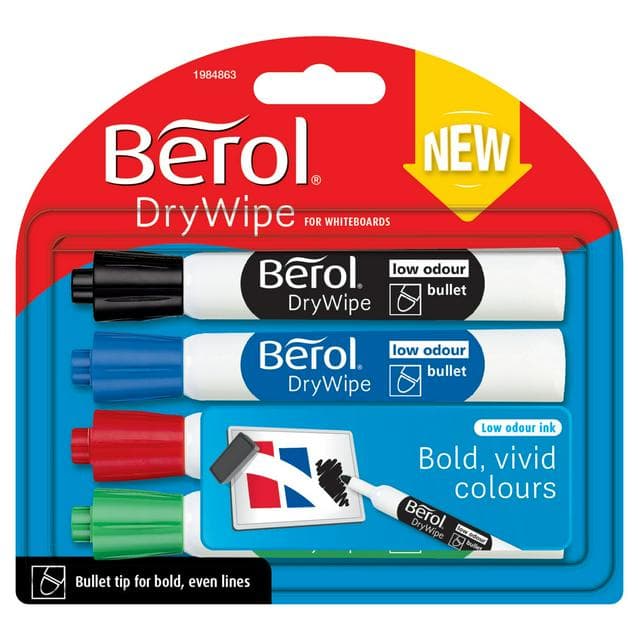 Berol Dry Erase bullet standard x4 - gallery image 1