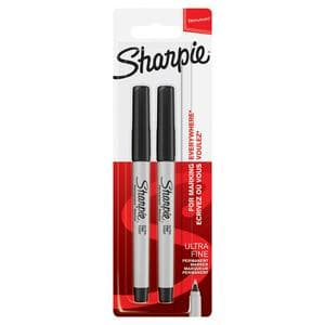 Sharpie Pack of 2 Ultrafine Point Permanent Marker - Black