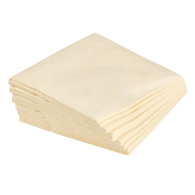 Sainsbury's Home Pack of 50 Napkins Cream - 33cm - gallery image 1