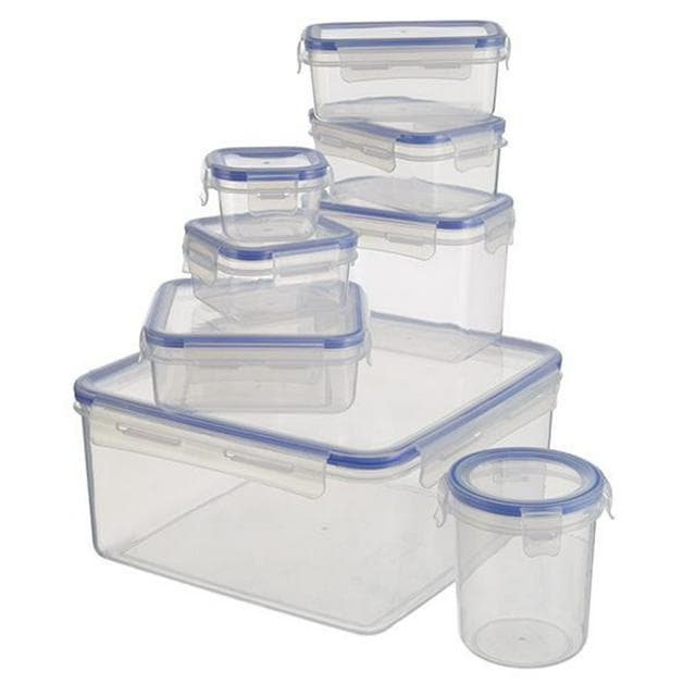Sainsbury's Home 8pc Klip Lock Storage Set - gallery image 1