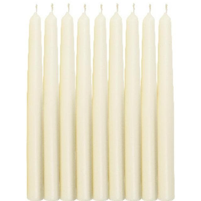 Habitat Tapered Dinner Candles - Ivory Pack of 10 - gallery image 1