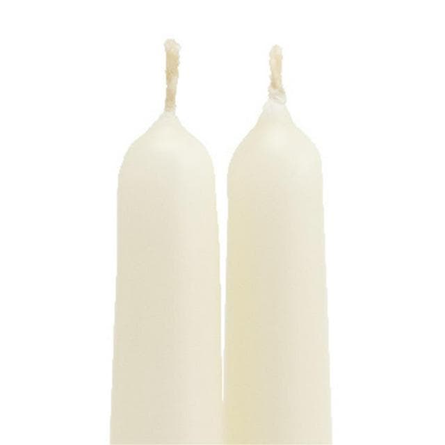 Habitat Tapered Dinner Candles - Ivory Pack of 10 - gallery image 4