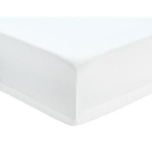 Habitat Cotton Rich 180TC Plain Fitted Sheet - White