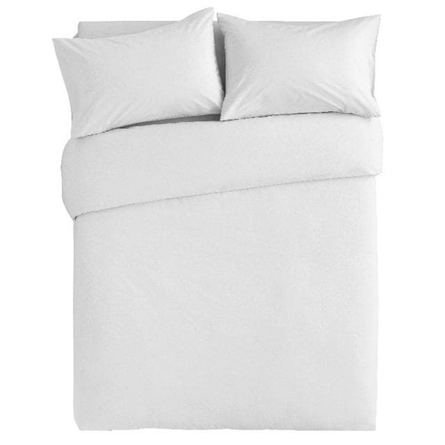 Habitat Cotton Rich 180TC Plain White Bedding Set - gallery image 1