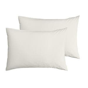 Habitat Cotton Rich 180TC Standard Pillowcase Pair - Cream