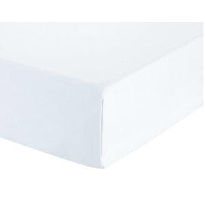 Habitat Cotton Rich 180TC Plain White Flat Sheet